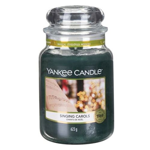 Svíčka ve skleněné dóze Yankee Candle Zpívání koled, 623 g