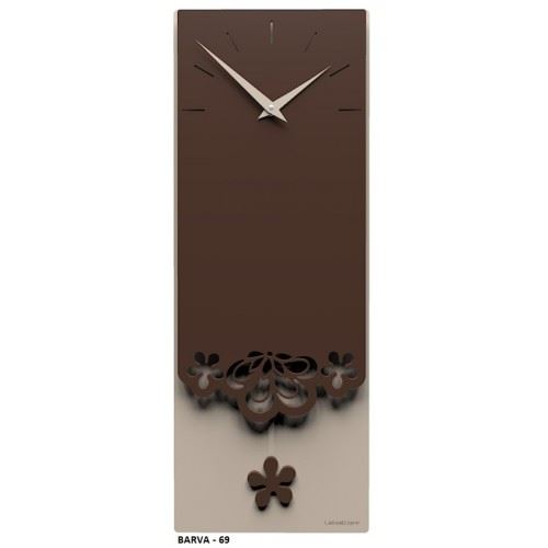 Designové hodiny 56-11-1 CalleaDesign Merletto Pendulum 59cm (více barevných verzí) Barva čokoládová - 69