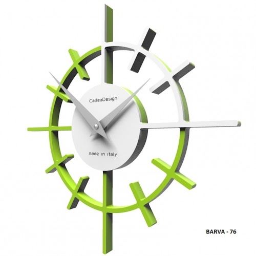Designové hodiny 10-018 CalleaDesign Crosshair 29cm (více barevných verzí) Barva zelené jablko-76