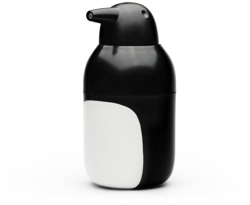 Dávkovač mýdla Qualy Penquin, 300ml, recyklovaný PET, bílý/černý
