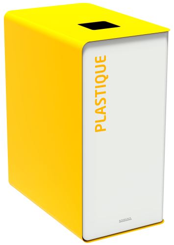 Koš na tříděný odpad - plast, Rossignol Cubatri, 55871, 65 L, žlutý