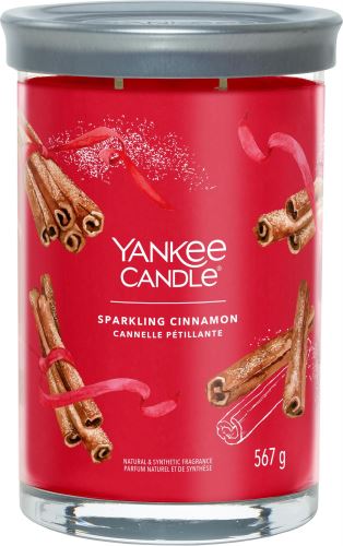 Svíčka YANKEE CANDLE Signature 2 knoty Sparkling Cinnamon 567 g