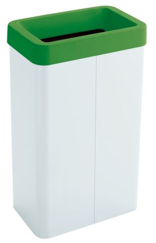 Odpadkový koš na tříděný odpad Caimi Brevetti Maxi W,70 L, zelený, sklo