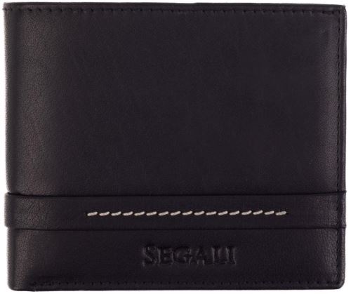 Peněženka SEGALI Pánská peněženka kožená 1043 černá