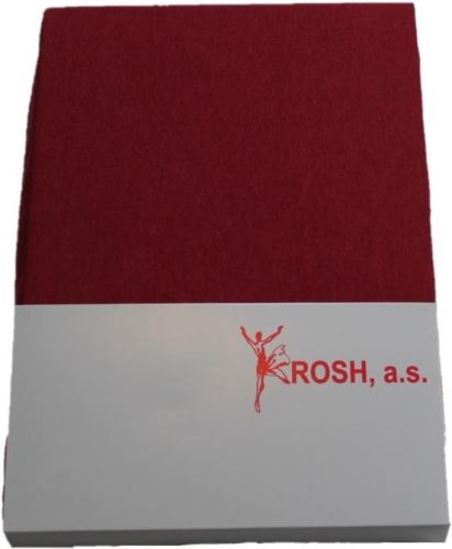 Prostěradlo Rosh Jersey prostěradlo EXCLUSIVE 180 x 200cm - Bordó