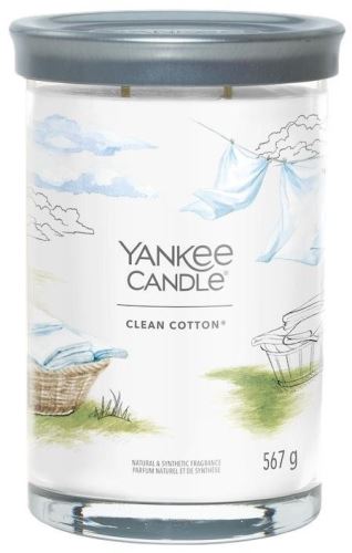 Svíčka YANKEE CANDLE Signature 2 knoty Clean Cotton 567 g