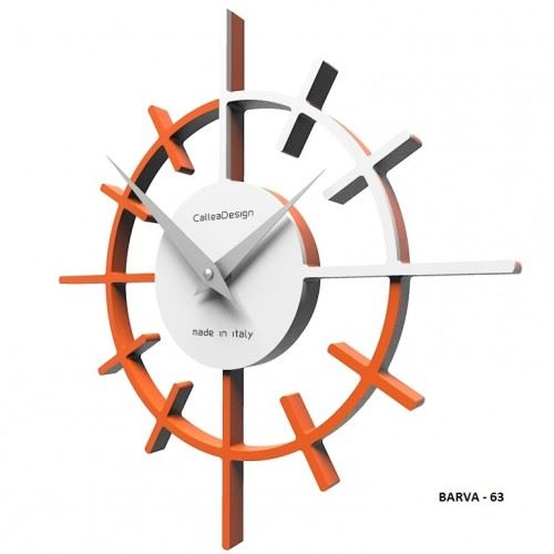 Designové hodiny 10-018 CalleaDesign Crosshair 29cm (více barevných verzí) Barva oranžová-63 - RAL2004