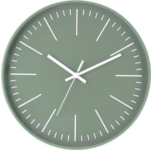 SEGNALE Nástěnné hodiny na zeď 30 cm zelená