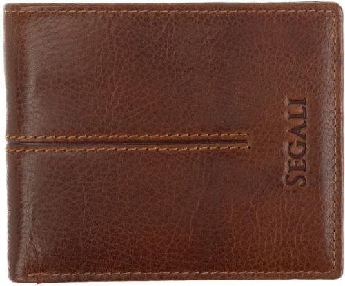 Peněženka SEGALI Pánská peněženka kožená 985 tan