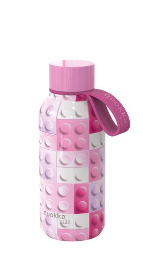 Dětská termoláhev Solid, 330 ml, Quokka, pink bricks