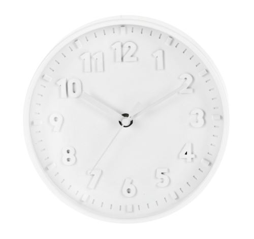 SEGNALE Nástěnné hodiny ručičkové 20 cm bílá