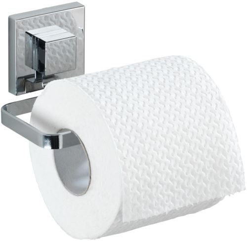 Držák na toaletní papír WENKO BEZ VRTÁNÍ VacuumLoc QUADRO - Držák toaletního papíru, nerezový