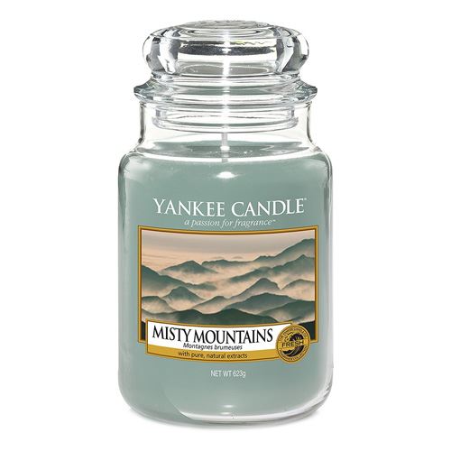 Svíčka ve skleněné dóze Yankee Candle Mlžné hory, 623 g