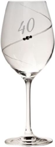 Sklenice B.BOHEMIAN Jubilejní sklenička na víno "40" 470 ml COSMIC 1 ks