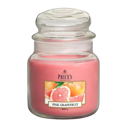 Price's Candles Svíčka ve skleněné dóze Price´s Candles Růžový grapefruit, 411 g
