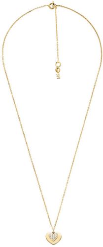 MICHAEL KORS Pozlacený stříbrný náhrdelník se srdcem MKC1120AN710 (řetízek, přívěsek)