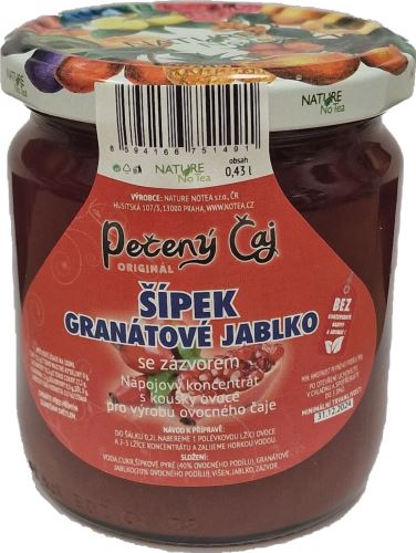 Nature NoTea s.r.o. Pečený čaj Notea - Šípek a Granátové jablko se zázvorem 430ml