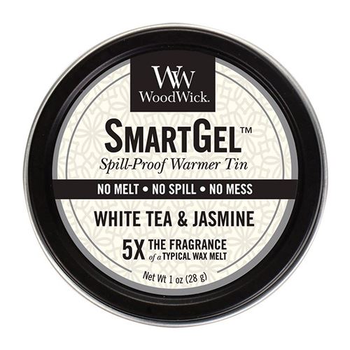 Vonný gel WoodWick Bílý čaj a jasmín, 28 g