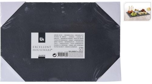 Podnos Koopman Břidlicová servírovací deska 30 x 20 cm