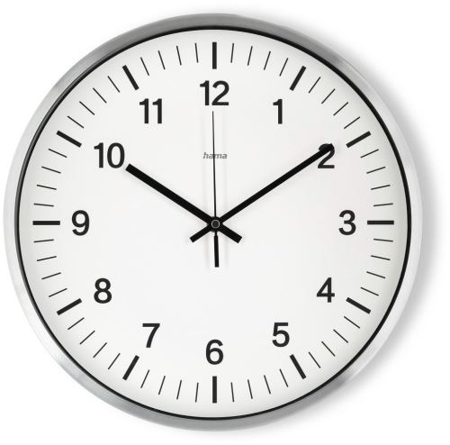 Nástěnné hodiny Hama Shiny, nástěnné hodiny řízené rádiovým signálem