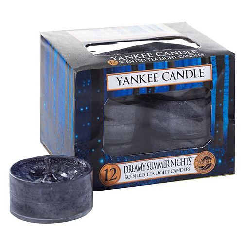 Svíčky čajové Yankee Candle Zasněné letní noci, 12 ks