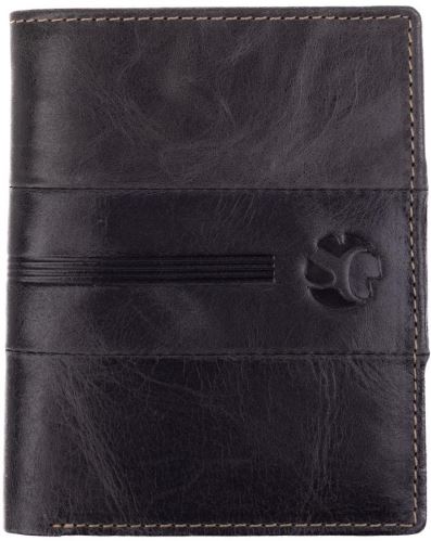 Peněženka SEGALI Pánská peněženka kožená 1041 černá