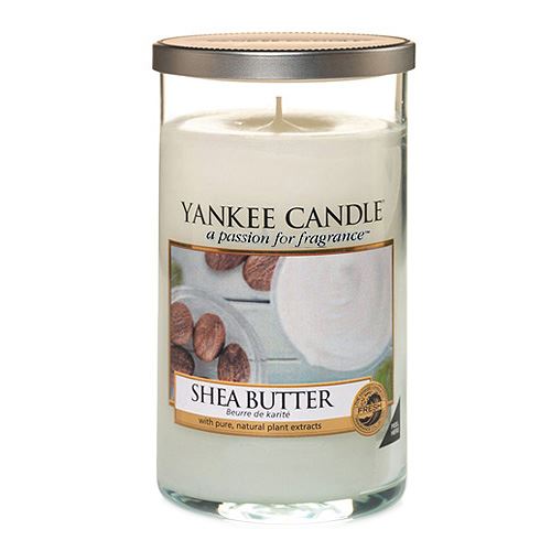 Svíčka ve skleněném válci Yankee Candle Bambucké máslo, 340 g