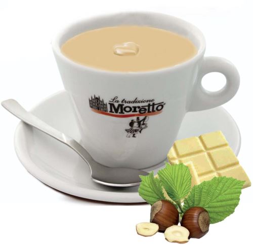 Horká čokoláda Moretto - Bílá s oříšky 30g