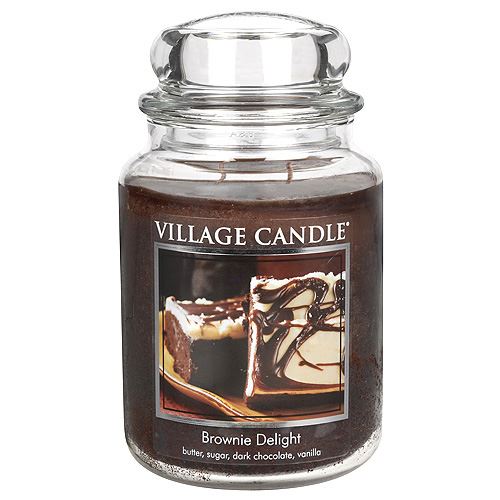 Svíčka ve skleněné dóze Village Candle Čokoládový dortík, 737 g