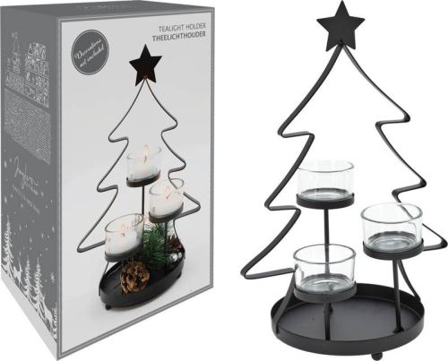 PROGARDEN PROGARDEN Svícen dekorační vánoční strom 29 cm KO-ACC690820