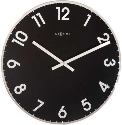 Designové nástěnné hodiny 8190zw Nextime Reflect 43cm