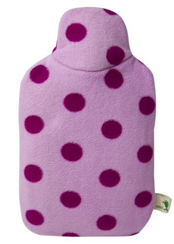 Dětský termofor Hugo Frosch Eco Junior Comfort s růžovým fleecovým obalem
