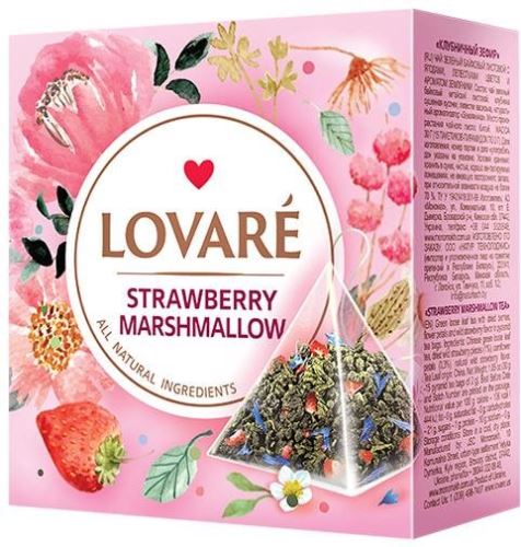 Čaj Lovaré Strawberry Marshmallow (15 pyramid)