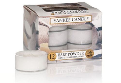 Svíčka YANKEE CANDLE Baby Powder 12 x 9,8 g