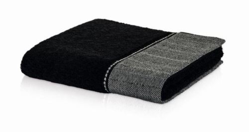 Ručník Möve BROOKLYN ručník s bordurou 50x100 cm černý