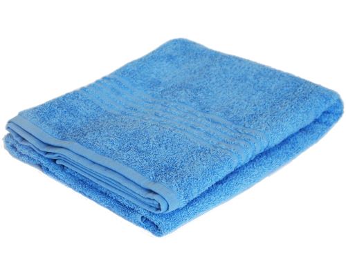 Froté ručník s bordurou DOMEDIA Modrý