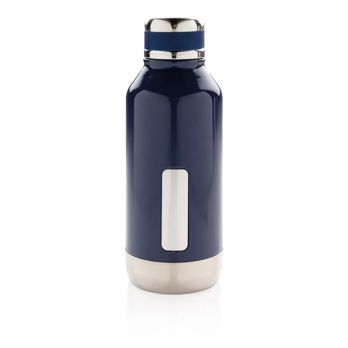 Nepropustná vakuová lahev z nerezové oceli, 500 ml, XD Design, tmavě modrá