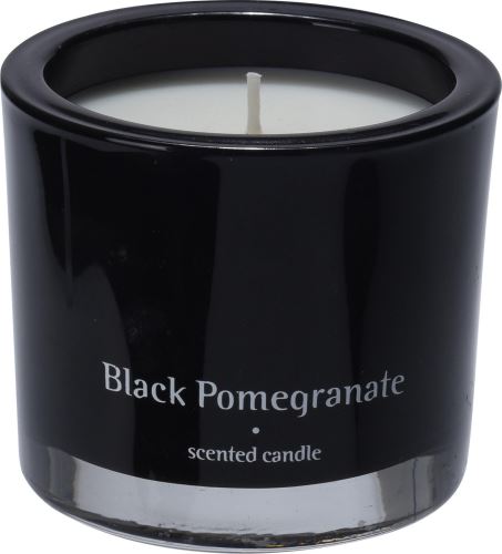 Svíčka H&L Vonná svíčka ve skle Bougie 9 cm, Black Pomegranate, černá