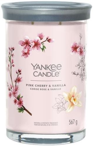 Svíčka YANKEE CANDLE Signature 2 knoty Pink Cherry & Vanilla 567 g