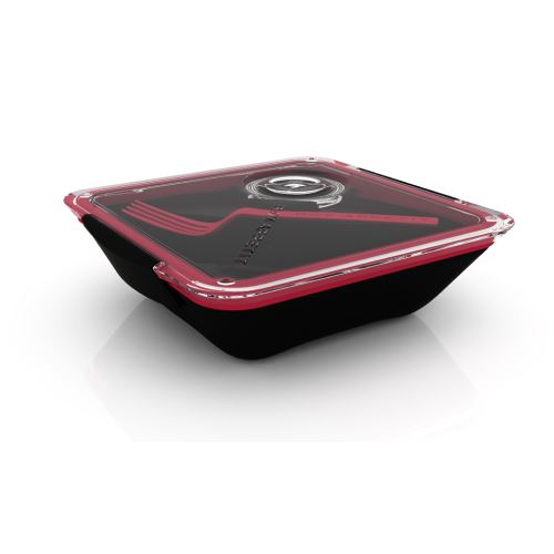Lunch box BoxAppetit 880ml, červený/černý,