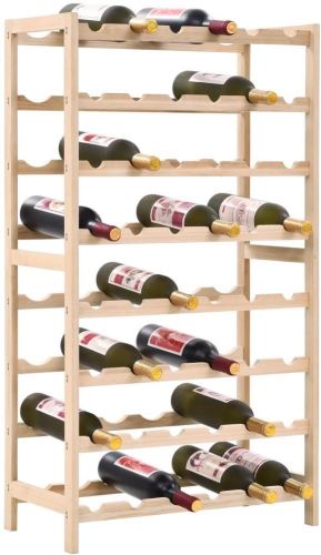 Stojan na víno Stojan na víno z cedrového dřeva 57,5 × 28 × 102 cm