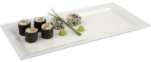 Tác APS Servírovací tác sushi obdélník melamin 35,5x18 cm bílý
