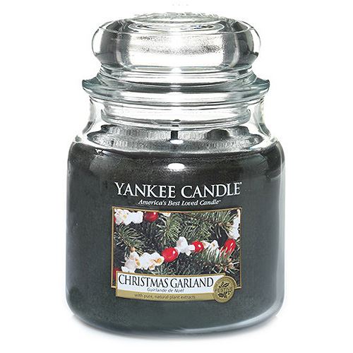Svíčka ve skleněné dóze Yankee Candle Vánoční věnec, 410 g