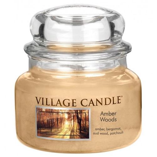 Svíčka ve skleněné dóze Village Candle Jantarový les, 312 g