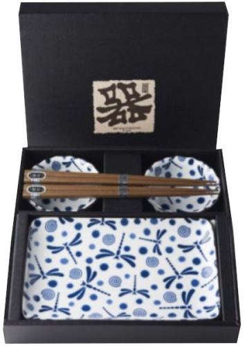 Set Made In Japan Sushi set Blue Dragonfly 6 ks