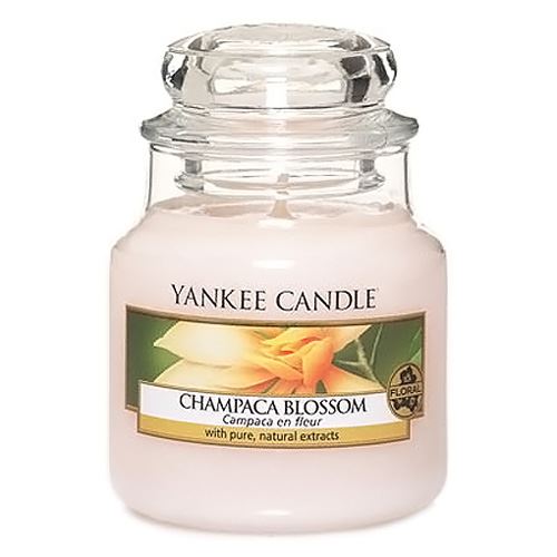 Svíčka ve skleněné dóze Yankee Candle Květ magnólie champaca, 104 g