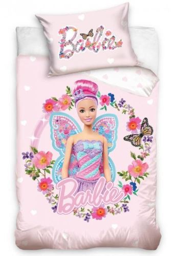 Dětské povlečení CARBOTEX povlečení Barbie motýlí víla 100x135 cm