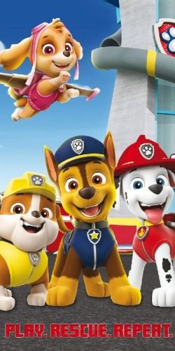 Dětská osuška FARO dětský ručník Paw Patrol 70x140 cm