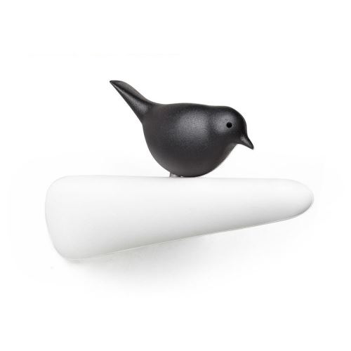 QUALY DESIGN Nástěnný věšák Picky Sparrow 10211, bílý/černý
