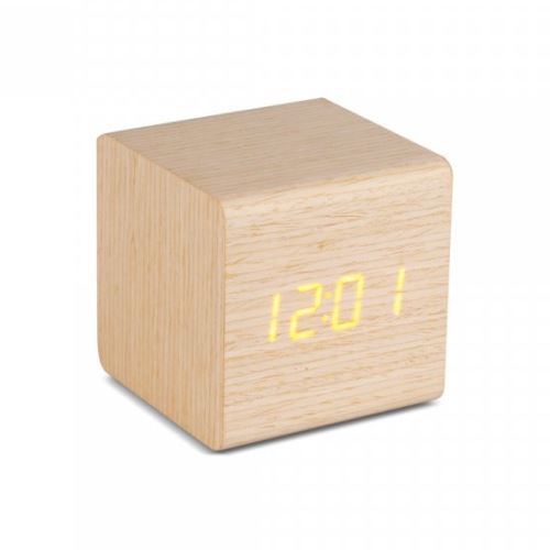 BALVI Stolní hodiny / budík Wood 27165, dřevo